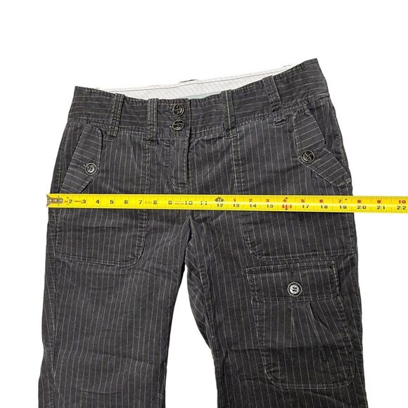 Three Dots Velvet Pull On Pants Charcoal Gray Size 10 Lagenlook Casual - Picture 9 of 13